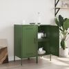 vidaXL Sideboards 2 pcs Olive Green 36x39x79 cm Steel