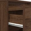 vidaXL Bedside Cabinets with LED Lights&nbsp;2 pcs Brown Oak 38x34x50 cm