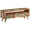 vidaXL TV Cabinet Multicolour 110x30x40 cm Solid Reclaimed Wood