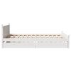 vidaXL Bed Frame without Mattress White 140x190 cm Solid Wood Pine