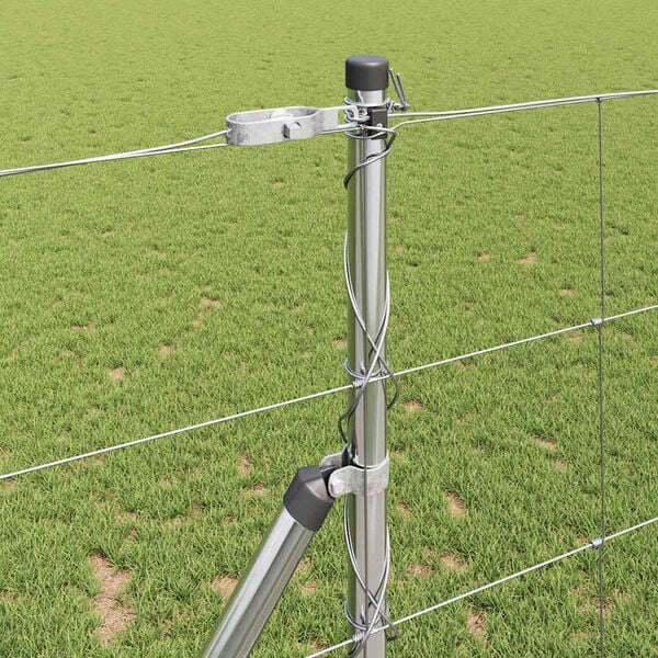 vidaXL Wild Fence Hot Dip Galvanized 1000 x 120 x 0.18 cm Iron