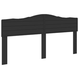 vidaXL Headboard Black Oak Engineered wood