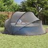 vidaXL Pool Dome Folding Manual Black 405 x 405 x 192 cm