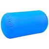 vidaXL Inflatable Gymnastic Roll with Pump 120x90 cm PVC Blue