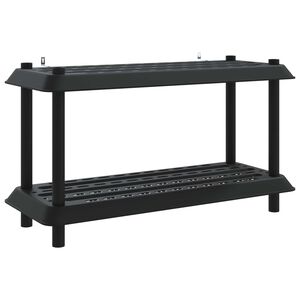 vidaXL Shelving Unit 2-Tier 100 x 40 x 55.5 cm PP Anthracite