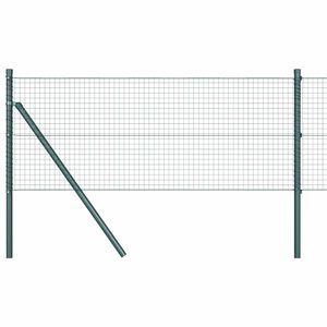 vidaXL Welded Wire Fence Ground Fix 25 x 0.6 m PVC-Coated Steel Green