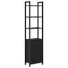 vidaXL Book Cabinet Black Oak 40 x 24 x 161 cm Engineered Wood