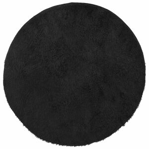 vidaXL Shaggy Rug High Pile NAVARRA Black 100x100 cm Polyester