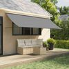 vidaXL Retractable Awning Anthracite 350x150 cm Fabric and Steel