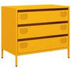 vidaXL Sideboard&nbsp;Mustard Yellow 68x39x58.5 cm Cold-rolled Steel
