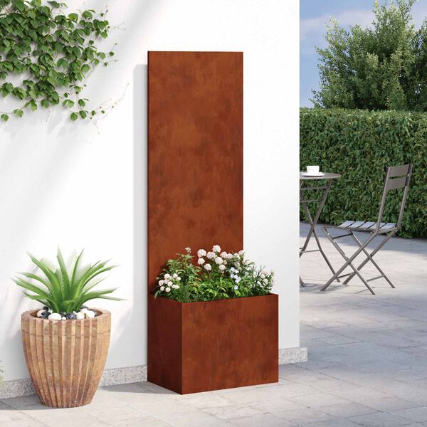 vidaXL Garden Privacy Screen Rusty 50 x 32 x 150 cm Weathering steel