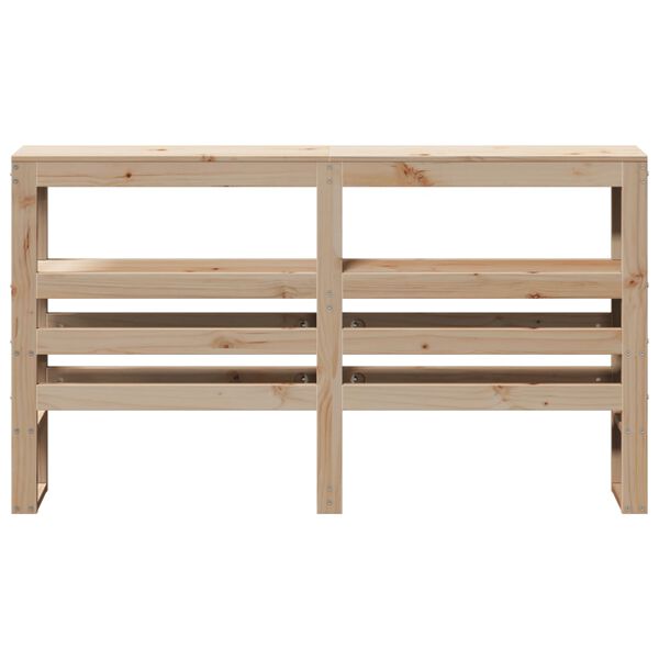 vidaXL Headboard with Shelves 150 cm Solid Wood Pine