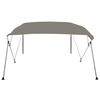 vidaXL 4-bow Bimini Top Grey 243x244x137 cm