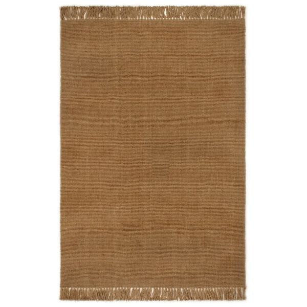 vidaXL Rug with Tassels 80x160 cm Jute