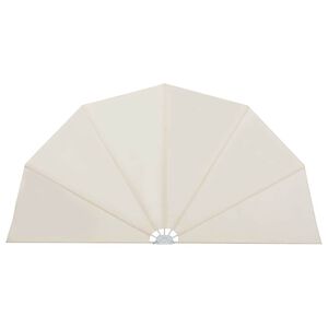 vidaXL Collapsible Terrace Side Awning Cream 160 cm