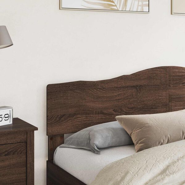 vidaXL Headboard with Headboard Brown Oak 180 cm Engineered wood