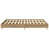 vidaXL Bed Frame No Mattress Artisan Oak 150x200 cm King Size Engineered Wood