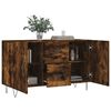 vidaXL Sideboard Smoked Oak 100x36x60 cm Engineered Wood