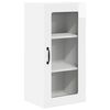 vidaXL Wall Glass Cabinet LUCCA High Gloss White 40 x 31 x 80 cm