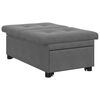 vidaXL Sofa Bed Dark Grey 194 x 67 x 82 cm Microfiber