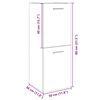 vidaXL Bathroom Cabinet Sonoma Oak 30x30x80 cm Engineered Wood