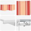 vidaXL Retractable Awning Retractable Yellow and Orange 500 x 300 cm