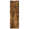 vidaXL Plant Stand Smoked Oak 33x33x100 cm Engineered Wood