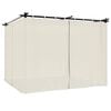 vidaXL Gazebo with Curtains Cream 3x3 m Steel