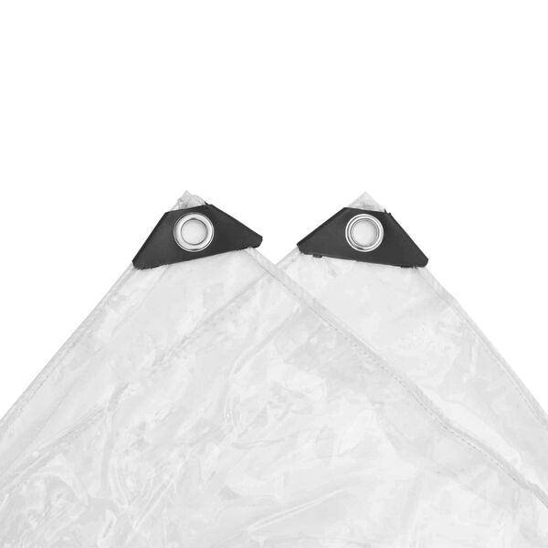 vidaXL Tarpuline Transparent 6 x 8 m PVC