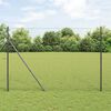 vidaXL Hexagon Fence Grey 1.5 x 50 m PVC