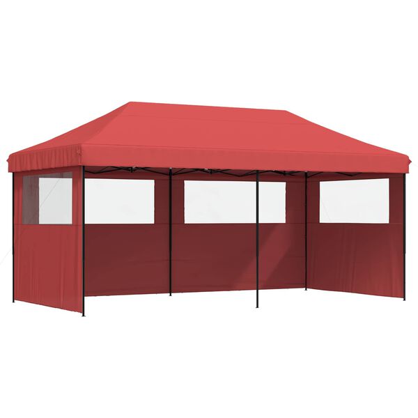 vidaXL Party Tent Folding Burgundy 292 x 580 x 315 cm Oxford Fabric