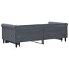 vidaXL Daybed with Trundle without Mattress Dark Grey 90x190 cm Single