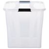 vidaXL Storage Boxes with Lids 2 pcs Transparent 55 L