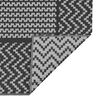 vidaXL Outdoor Rug Chevron ARAKIL Black and Grey 400 X 300 cm