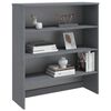 vidaXL Top for Highboard HAMAR Dark Grey 90x30x100cm Solid Wood Pine