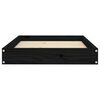 vidaXL Dog Bed Black 71.5x54x9 cm Solid Wood Pine