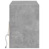 vidaXL TV Wall Cabinet with LED Lights Concrete Grey 130x31x45 cm