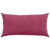vidaXL Sofa Pillows 2 pcs Wine Red 80 x 40 cm Corduroy Fabric