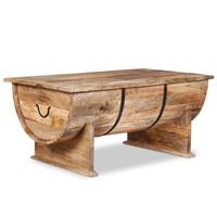 vidaXL Coffee Table Solid Mango Wood 88x50x40 cm