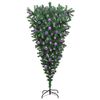 vidaXL Upside-down Artificial Pre-lit Christmas Tree with Ball Set PVC
