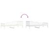 vidaXL Day Bed without Mattress White 90x200 cm Solid Wood Pine