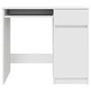 vidaXL Desk White 86x49x76 cm Engineered Wood