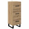 vidaXL Highboard Artisan Oak 34.5 x 34 x 180 cm Engineered Wood
