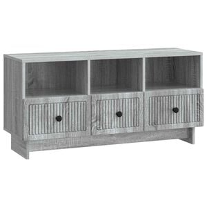 vidaXL TV Cabinet Grey Sonoma 102 x 34.5 x 50 cm Engineered Wood