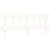 vidaXL Senior Bed without Mattress White Super King Size Solid Wood