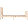 vidaXL Bed Frame without Mattress 100x200 cm Solid Wood Pine