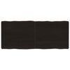 vidaXL Table Top Dark Brown 140x60x(2-6) cm Treated Solid Wood Live Edge