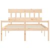 vidaXL Senior Bed without Mattress 160x200 cm Solid Wood