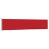 vidaXL Patio Retractable Side Awning 100x514 cm Red