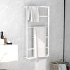 vidaXL Towel Rack White 60x10x116 cm Steel